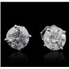 Image 1 : 14KT White Gold 1.93ctw Diamond Stud Earrings