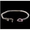 Image 3 : 0.54ctw Ruby and Diamond Bracelet - 18KT White Gold