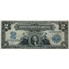 Image 1 : 1899 United States $2 Dollar Silver Certificate Note "Mini Porthole"