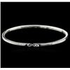 Image 2 : 14KT White Gold 0.85ctw Diamond Bangle Bracelet