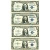 Image 1 : 1935 $1 Silver Certificate Lot of 4 Assorted Bills