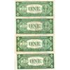 Image 2 : 1935 $1 Silver Certificate Lot of 4 Assorted Bills