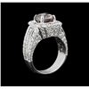 Image 3 : 7.89ctw Fancy Brown Diamond Ring - 14KT White Gold