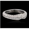 Image 2 : 18KT White Gold 0.39ctw Diamond Ring