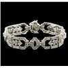 Image 1 : 2.31ctw Diamond Bracelet - 18KT White Gold