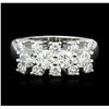 Image 1 : 14KT White Gold 1.54ctw Diamond Ring