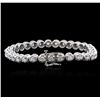 Image 2 : 14KT White Gold 3.26ctw Diamond Tennis Bracelet