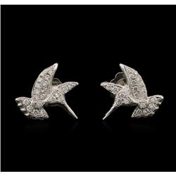 0.25ctw Diamond Stud Earrings - 14KT White Gold
