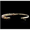 Image 3 : 14KT Yellow Gold 10.15ctw Multicolor Sapphire and Diamond Bracelet