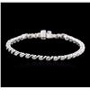 Image 1 : 14KT White Gold 2.23ctw Diamond Tennis Bracelet