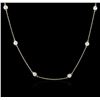 Image 2 : 14KT Yellow Gold 0.99ctw Diamond Necklace