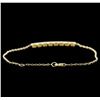 Image 2 : 0.55ctw Diamond Bracelet - 14KT Yellow Gold