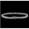 Image 2 : 8.30ctw Diamond Tennis Bracelet - 14KT White Gold