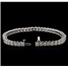 Image 3 : 8.30ctw Diamond Tennis Bracelet - 14KT White Gold