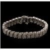 Image 1 : 8.10ctw Diamond Bracelet - 14KT White Gold