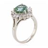 Image 3 : 14KT White Gold 2.74ct Tourmaline and Diamond Ring