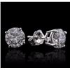 Image 2 : 14KT White Gold 1.97ctw Diamond Earrings