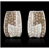Image 1 : 14KT White Gold 1.45ctw Diamond Earrings