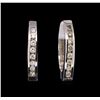 Image 1 : 0.70ctw Diamond Earrings - 14KT White Gold
