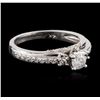 Image 2 : 14KT White Gold 0.67ctw Diamond Ring