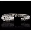 Image 3 : 18KT White Gold 1.68ctw Diamond Bangle Bracelet