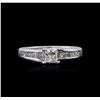 Image 1 : 14KT White Gold 0.85ctw Diamond Ring