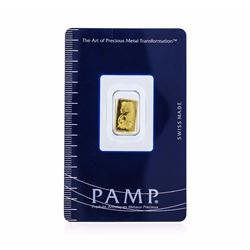 1 Gram Gold Bar - Pamp Suisse Lady Fortuna 999.9 Fine Gold