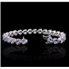 Image 3 : 14KT White Gold 30.68ctw Tanzanite Bracelet