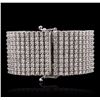 Image 2 : 14KT White Gold 47.05ctw Diamond Bracelet