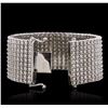 Image 3 : 14KT White Gold 47.05ctw Diamond Bracelet