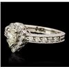 Image 2 : 14KT White Gold 0.63ctw Diamond Ring