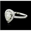 Image 2 : 18KT White Gold 1.06ctw Diamond Ring