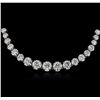 Image 1 : 18KT White Gold 11.66ctw Diamond Necklace