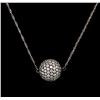 Image 1 : 2.00ctw Diamond Necklace - 18KT White Gold