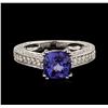 Image 1 : 14KT White Gold 1.98ct Tanzanite and Diamond Ring