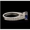 Image 3 : 14KT White Gold 1.98ct Tanzanite and Diamond Ring