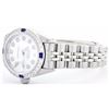 Image 2 : Rolex Stainless Steel Diamond and Sapphire DateJust Ladies Watch