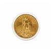 Image 1 : 1908 $20 Cu St. Gaudens No Motto Double Eagle Gold Coin