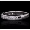 Image 2 : 14KT White Gold 0.39ctw Diamond Ring