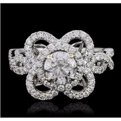 18KT White Gold 2.08ctw Brilliant Cut Diamond Ring