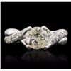 Image 1 : 14KT White Gold 1.67ctw Diamond Ring