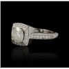 Image 2 : 14KT White Gold 1.24ct Diamond Ring