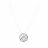 Image 1 : 14KT White Gold 1.25ctw Diamond Pendant With Chain