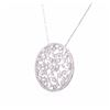 Image 3 : 14KT White Gold 1.25ctw Diamond Pendant With Chain