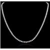 Image 1 : 14KT White Gold 19.68ctw Diamond Necklace