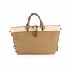 Image 1 : Chloe Baylee Khaki Canvas and Leather Crossbody Tote Bag