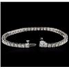 Image 3 : 14KT White Gold 5.13ctw Diamond Tennis Bracelet