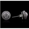Image 2 : 14KT White Gold 1.75ctw Diamond Earrings