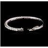 Image 3 : 14KT White Gold 3.00ctw Diamond Bangle Bracelet