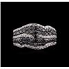 Image 1 : 2.13ctw Black Diamond Ring - 14KT White Gold